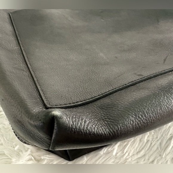 MADEWELL The Medium Transport Tote Black Leather Bag Handbag - Picture 7 of 11